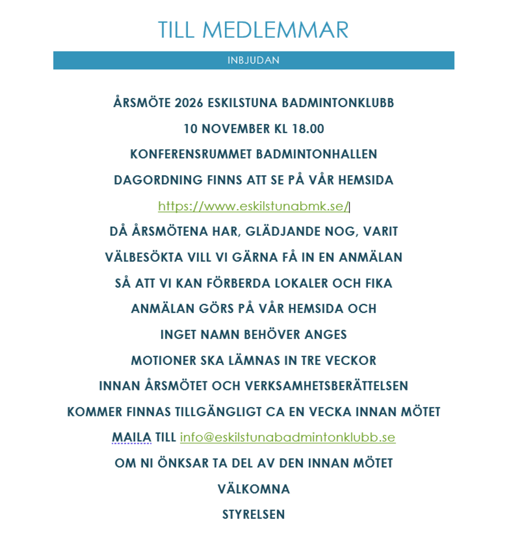 Årsmöte 2026